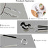 DOERDO 6PCS Stainless Steel Escargot Snail Tongs with Forks, Kitchen Cooking Tool for Serving, 6 Inch