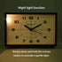 6 inch Analog Alarm Clock, Silent Non Ticking Small Clock with Night Light, Battery Operated Simply Design for Bedroom