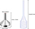 10 Pack Small Metal Funnels with 2 Pack Mini Pipette for Filling Mini Bottles, Atomizers, Liquid (Silver)