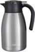 GiNT 51Oz Stainless Steel Thermal Coffee Carafe with Lid, Double Walled Vacuum Thermos, 12 Hour Heat Retention, Silver
