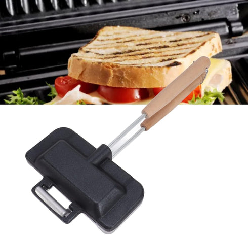 Double Sided Frying Pan, Grilled Cheese Sandwich Baking Pan for Home Kitchen Breakfast