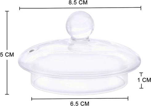 Teabloom Replacement Glass Lid for Teabloom Celebration Glass Teapot, Not Compatible with Other Teapots