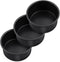 P&P CHEF Mini Cake Pan Set of 3, 4 Inch Non-Stick Round Baking Pans for Small Tier Smash Cakes, Stainless Steel Core