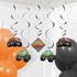 5 39" Creative Converting Monster Truck Dizzy Danglers, ct, Multi-colored