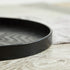 River Restaurant(11.8inch/30cm, Round Wood Serving Tray, Solid Wooden Decorative Tray Non-Slip Tea Coffee Table Tray