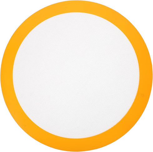YARNOW Non Stick Baking Mat, Round Silicone Mat for Pie, Bread, Macaron, Pastry, 12 Inch, Random Color