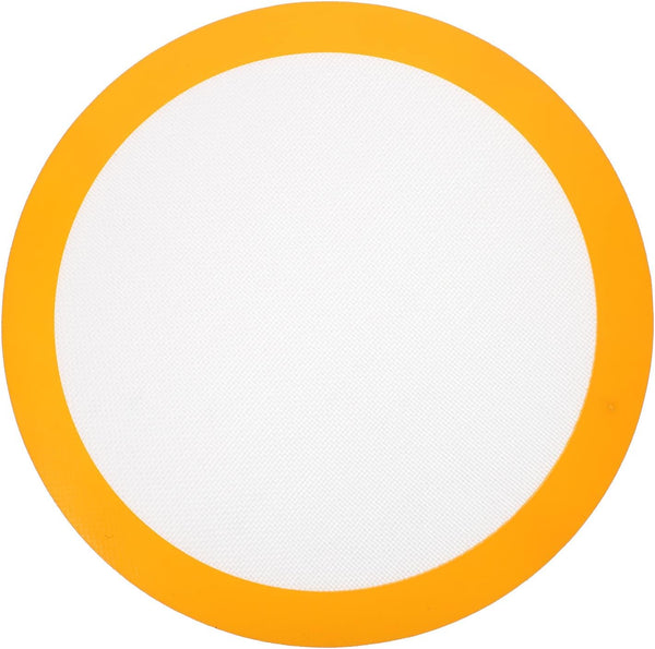 YARNOW Non Stick Baking Mat, Round Silicone Mat for Pie, Bread, Macaron, Pastry, 12 Inch, Random Color