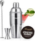Cocktail Shaker, KITESSENSU 24oz Drink Shaker with Bartender Strainer, Measuring Jigger, Bar