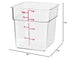 Cambro 4SFSCW135 CamSquare Polycarbonate Square Food Storage Container