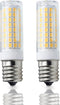 E17 LED Bulb, 80W Halogen Equivalent, Dimmable 8W, 800Lm, Warm White 3000K, Pack of 2 for Microwave Oven