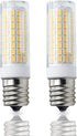 E17 LED Bulb, 80W Halogen Equivalent, Dimmable 8W, 800Lm, Warm White 3000K, Pack of 2 for Microwave Oven