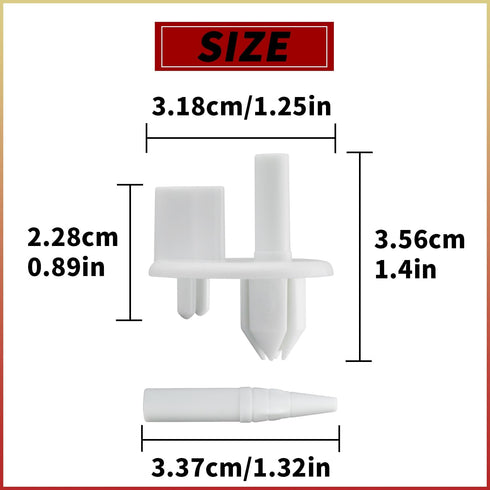 4 Pack 241993101 Crisper Shelf Cover Support Refrigerator Shelf Support Replacement Part Compatible with Frigidaire Refrigerators Replaces for 1513081 240350802 AP4393090 AH2358879 PS2358879