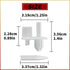 4 Pack 241993101 Crisper Shelf Cover Support Refrigerator Shelf Support Replacement Part Compatible with Frigidaire Refrigerators Replaces for 1513081 240350802 AP4393090 AH2358879 PS2358879