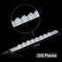 Yalikop 200 Pcs Non Slip Rubber Clothes Hanger Grips, Adhesive Clothing Hanger Grip for Home, Clear