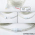 33ft LED Rope Lights, 110V 2 Wire Connectable Blue Outdoor Rope Lights, 240 LED Waterproof Christmas Lights for Deck,