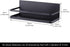 KES Magnetic Spice Rack for Refrigerator, Magnetic Shelf Spice Shelf for Kitchen, 2 Pack Matte Black