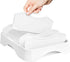 Simple Houseware Adjustable Dividers Food Container Lid Organizer, 10''x8'', White Storage
