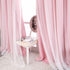 2 52x84 Inches Pink Blackout Curtains with Sheer Overlay, Panels, Thermal Insulated & Soundproof, Lace Trim