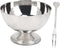 Pssopp Dessert Bowls with Forks, Stainless Steel Milkshake Cup, Medium Snack Dish for Ice Cream