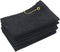 6 Pack Terry Velour Golf Towels - 11x18 Fingertip Sport Towels with Corner Grommet & Hook (Black)