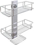 BATHBEYOND Shower Caddy Suction Cup Tier Shower Shelf - Adjustable 3 Tier Caddy with Extra Adhesive Sticker