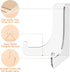 5 Pack Clear Acrylic Display Stand, Large 4.5 Inch Easel Holder for Card, Frame, Picture, Magazine, Book, CD, Phone