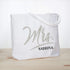ELEGANTPARK Mrs Bag Personalized Gifts for Wedding Bachelorette Bridal Shower Engagement Party Monogrammed Tote Bags