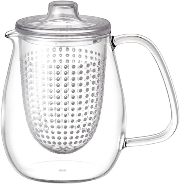 KINTO UNITEA Teapot, 24.0 fl oz (680 ml), Plastic, Dishwasher Safe, Heat-resistant Glass