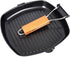 Non-stick Grill Pan, 24cm Folding Handle for Meat, Fish, and Vegetables for All Heat Sources