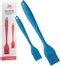 Kitchen Mama WALTZGRIP Platinum Silicone Basting Pastry Brush: Set of 2 Heat-Resistant for Cooking, Baking, BBQ (Blue)