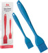 Kitchen Mama WALTZGRIP Platinum Silicone Basting Pastry Brush: Set of 2 Heat-Resistant for Cooking, Baking, BBQ (Blue)