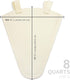 Store 8 The Felt Wool Maple Syrup Filter Cone - Heavy Duty Reusable Filter for Clear Syrup, Easy to Mount & Hang, Maple