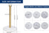 NearMoon Standing Paper Towel Holder for Kitchen Countertop, Standard or Jumbo-Sized Roll Holder with Marble Base