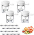 Reasmi Reasim Butter Warmer Set for Seafood, Lobster & Crab, Drawn Butter Melter