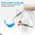 IXO 2 Pack 304 Toilet Brush and Holder, Toilet Brush with Stainless Steel Long Handle, Toilet Bowl Brush for Bathroom