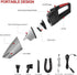 Handheld Vacuum Cleaner, Wet/Dry Cordless, 6.5KPA, Rechargeable Portable Hand Vacuum for Home & Car