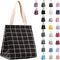 iknoe Insulated Lunch Bag for Women, 9L Sturdy Wide-Open Foldable & Portable Lunch Tote, Water-resistant Thermal Lunch