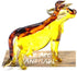 Cow Art Handmade Glass Blown Pet/Wild Animal Figurine