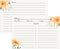 Premium Double-Sided Recipe Cards 4x6, Set of 60 (Daisy) for Wedding, Bridal Shower, Housewarming