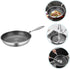 Stainless Steel Omelette Pan, Non Stick Honeycomb Frying Pan for Cooking, Small Egg Frying Pan