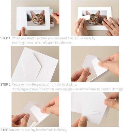 Monolike Standing Paper Photo Frame - 4x6 Black, 10 Pack