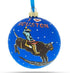I Love Houston, Texas Glass Ball Christmas Ornament - 4 Inches