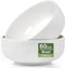 Mfacoy 2 Pack 8 inch Salad Bowl Set, 60 oz Large White Ceramic Bowls for Soup, Cereal, Ramen, Salad
