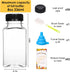 56pcs 8oz Moretoes Plastic Juice Bottles with Caps, Reusable Clear Plastic Juicing Bottles Juice Containers with Lids