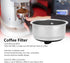 Stainless Steel Coffee Filter, 51mm Cafe Filter Baskets Strainer Espresso Filters Pressurized Porous Basket Coffees Machine Replacement Portafilter Accessories Reusable for Home Office(Double)