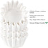 Caperci Heavy Duty White Mini Cupcake Liners, 200 Counts, Grease-Resistant Muffin Baking Cups, No Muffin Pan Needed