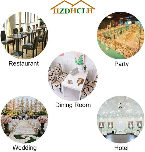HZDHCLH Chair Covers for Dining Room, Set of 4 Stretch Spandex Slipcovers, Washable Anti-Dust for Kitchen, Beige