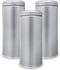 Tin Canister with Airtight Lids for Loose Tea, 16.9 ounces, Round Container for Coffee, Sugar Storage, 3pcs