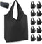 BeeGreen 10 Pack Black Reusable Grocery Bags with Storage Pouch Reusable Shopping Bags