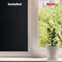 Static Cling Total Blackout Window Film, 100% UV Blocking Black Opaque Privacy Window Tint (17.7x78.7 inches)